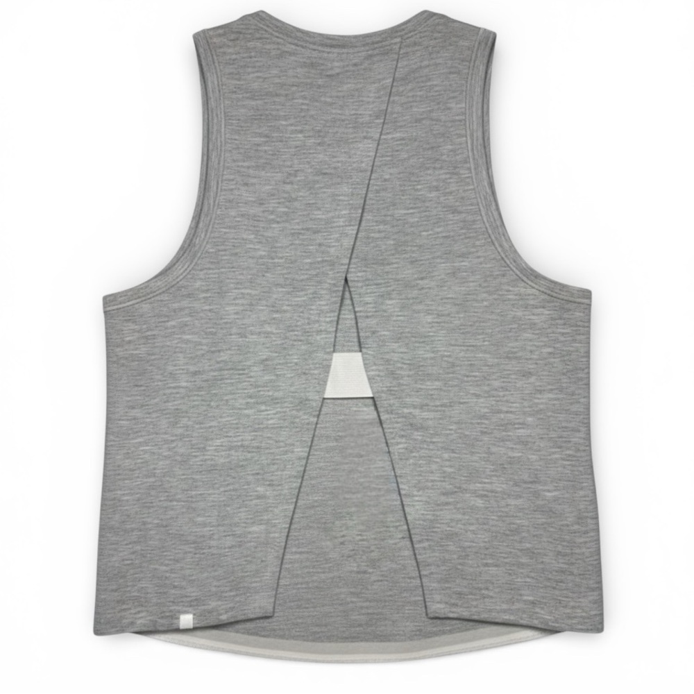 Lululemon Open Back Cropped‎ Tank Heathered Gray Women's Size 4